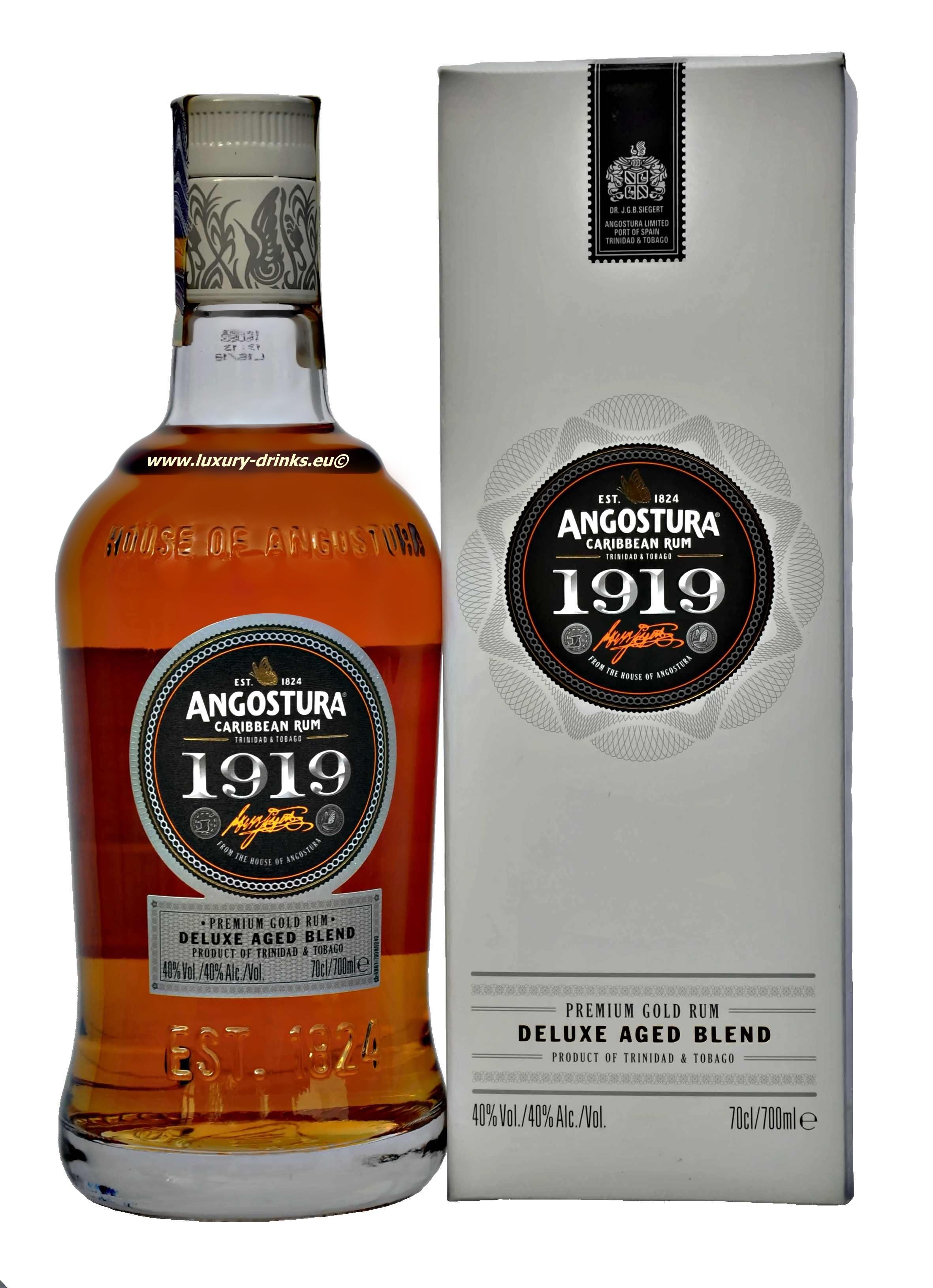 Angostura 1919 Premium Gold Rum + GB, 40% Vol., 0,7l | Luxury Drinks