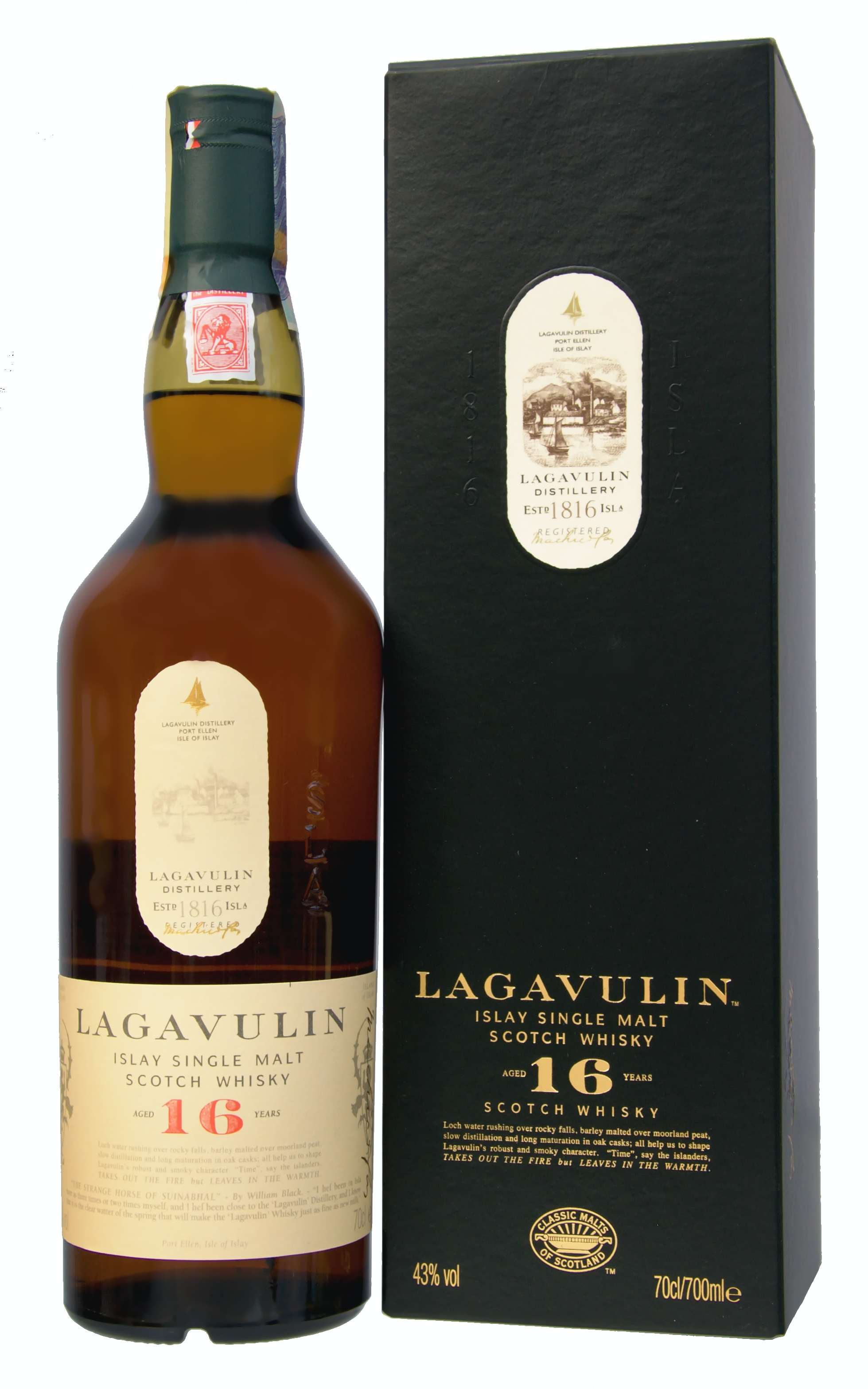 Lagavulin Whisky 16yo Single Malt Scotch Ehisky, 43% Vol., 0,7l ...